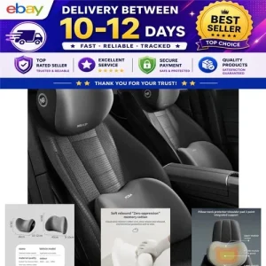 Car Lumbar Support Cushion Memory Foam Backrest Seat Pillow