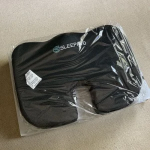 SLEEPAVO Ergonomic Coccyx Seat Cushion Tailbone Support Pillow, Black