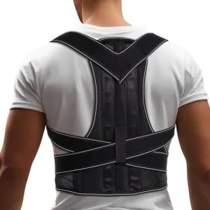 Adjustable Posture Corrector Back Brace Shoulder & Lumbar Support Belt Men Women