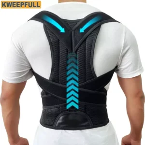 Adjustable Posture Corrector Back Brace for Men & Women Lumbar Support Belt